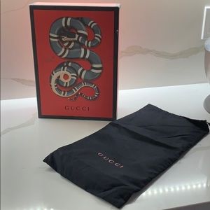 Gucci empty shoe box with dust bag